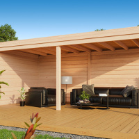 Foto van WoodAcademy Marquis Douglas Overkapping 400x300 cm