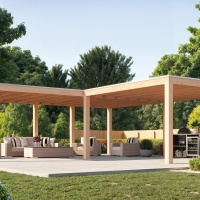 Foto van WoodAcademy Douglas overkapping L-model Ruby Essential 780x400+300x300