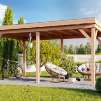 Foto van WoodAcademy Duke Douglas Overkapping 500x400 cm