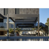 Foto van Biohort Pergola 500 x 300 cm Donkergrijs metallic