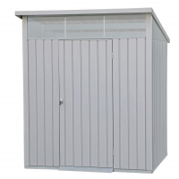 Foto van Duramax Palladium Shed 6x5 - Zilver metalen tuinhuis (O)