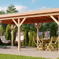 Foto van WoodAcademy Duke Douglas Overkapping 780x300 cm