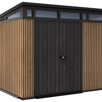 Foto van Keter Signature 97 Kunststof Tuinhuis Venetian Bruin
