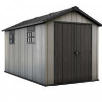 Foto van Keter Oakland 7513 kunststof tuinhuis Antraciet (O)