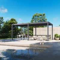 Foto van Porchenzo Paros aluminium overkapping 3x6 - antraciet