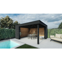 Foto van Trendhout buitenverblijf Capri model links 425x375 cm