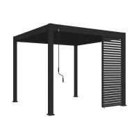 Porchenzo horizontale shutter paneel 93 cm - antraciet Foto van Porchenzo horizontale shutter paneel 93 cm - antraciet