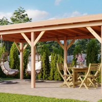 Foto van WoodAcademy Duke Douglas Overkapping 600x300 cm