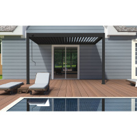 Foto van Porchenzo Paros Wall aluminium veranda 3x4 - antraciet