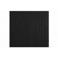 Foto van WoodAcademy design wand verticaal 600 cm - zwart