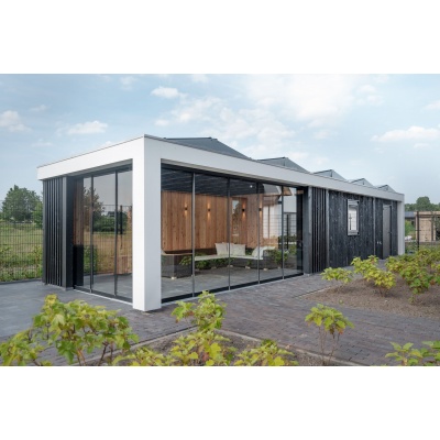 Trendhout Buitenverblijf Verona model links 750x335 cm