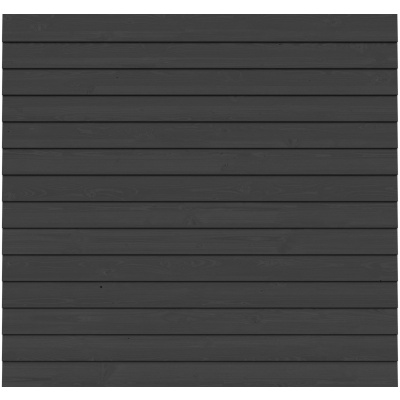 Extra zweeds rabat zijwand 400cm - Zwart