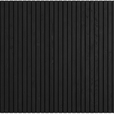 Zwart Designwand Verticaal Zijwand 400 cm