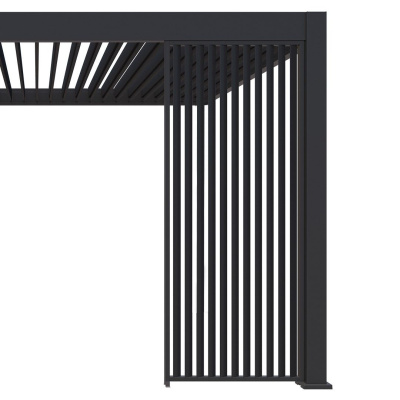 Porchenzo verticale shutter paneel 123 cm - antraciet (O)