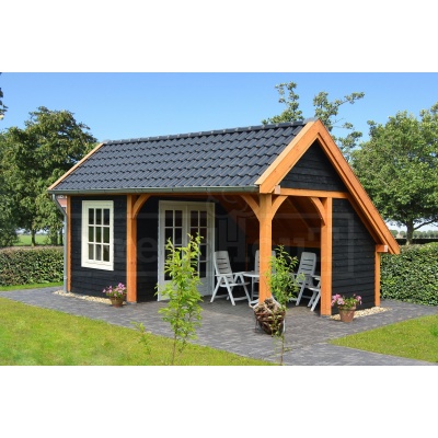 Trendhout kapschuur de Hoeve XL rechts 525x380 cm