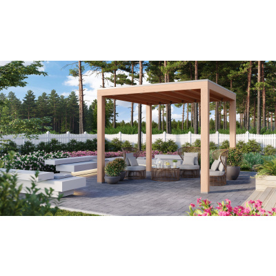 WoodAcademy Douglas overkapping Ruby Essential 300x300 cm