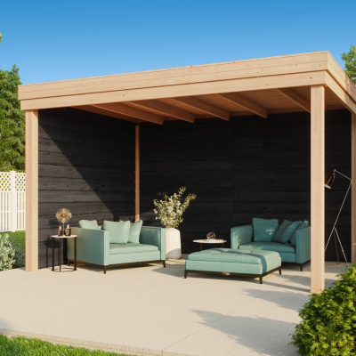 WoodAcademy Marquis Nero Overkapping 300x300 cm