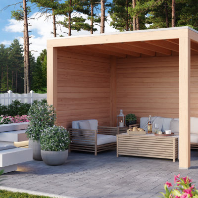 WoodAcademy Douglas overkapping Moonstone Essential 300x400 cm WoodAcademy Douglas overkapping Moonstone Essential 300x400 cm