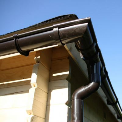 Azalp Dakgootset 4-Kant Dak Donkerbruin - 570 cm (O)