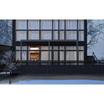 Porchenzo Paros Wall aluminium veranda 3.6x5.3 - antraciet