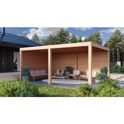 WoodAcademy Douglas overkapping Moonstone Essential 500x300 cm