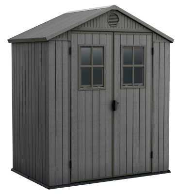 Keter Darwin 64 kunststof tuinhuis Grijs