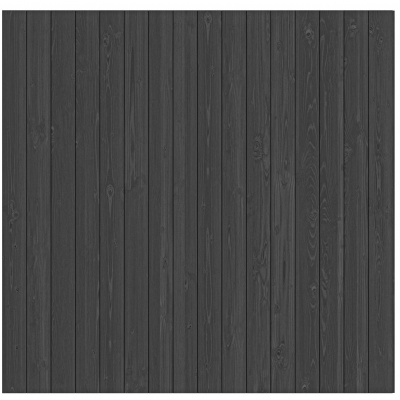 Extra achterwand verticale sponningplank 580cm - Zwart