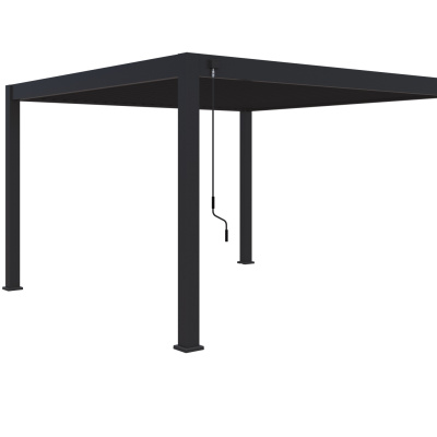 Porchenzo Gaios aluminium overkapping 4x4 - antraciet