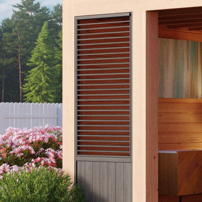 WoodAcademy shutter wand 220x87 cm - zwart