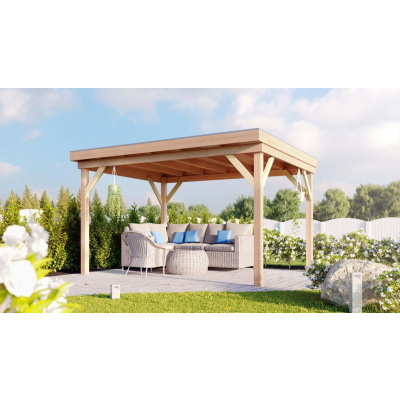 WoodAcademy Duke Douglas Overkapping 300x300 cm GESCHAAFD