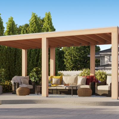 WoodAcademy Ruby Excellent Douglas Overkapping 780x400 cm