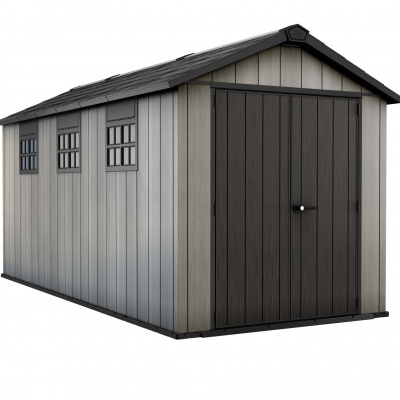 Keter Oakland 7515 kunststof tuinhuis Antraciet (O)