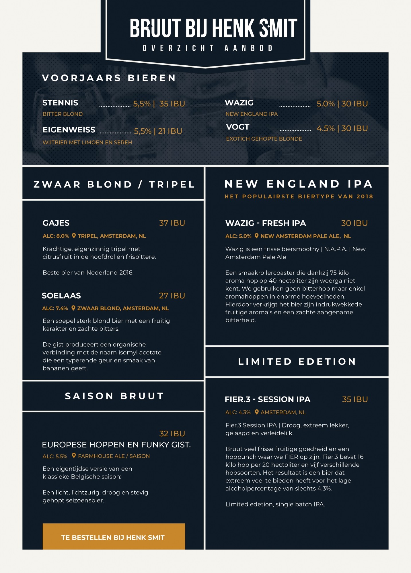 Drankengroothandel Henk Smit | Bruut Bier