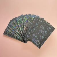 PC Sleeves Black - 50 pcs - Holo Hearts