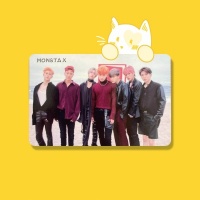 Photocard - Monsta X - Are You There? - Shoot Out Group Photocard - White