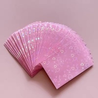 PC Sleeves Pink - 50 pcs - Holo Hearts