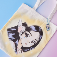 NewJeans - The Powerpuff Girls x NJ's Room - Canvas Tote Bag - Minji Ver.