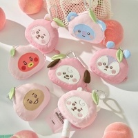 [Pre Order] BTS - BT21 - Peach Holic - Face Pouch Keyring
