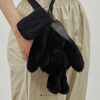 NewJeans - NJ X Coller - Rabbit Pouch - Shade Black