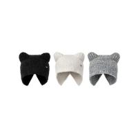[Pre Order] Enhypen - Sunoo - Fuzzy Bear Beanie - White