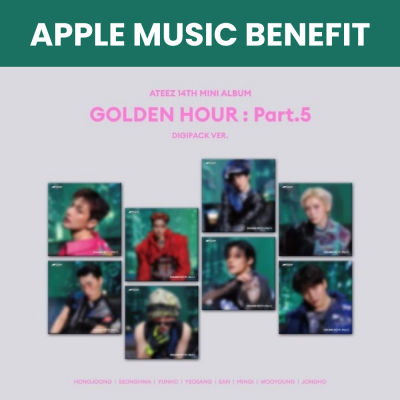 [Pre Order] ATEEZ - Golden Hour Part.5 - Digipack - Member - Apple Music Benefit