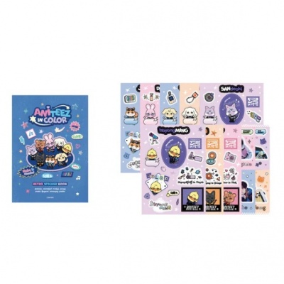Foto van [Pre Order] Ateez - Aniteez In Color - Retro Sticker Book