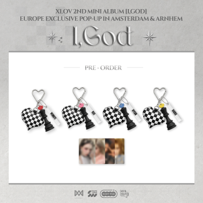 XLOV - [2026 XLOV [I,GOD] EUROPE EXCLUSIVE POP-UP MD] CUSHION KEYRING - RUI