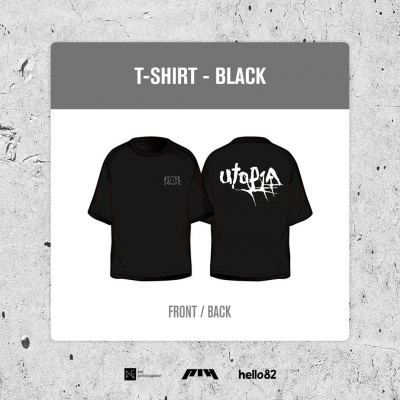 P1Harmony - P1ustage H : Utop1a Europe Tour - T-Shirt - Black - XL