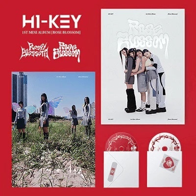 H1-Key - Rose Blossom - B - White