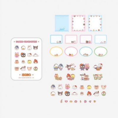 Foto van [Pre Order] Stray Kids - Skzoo X Sanrio - Tin Case Sticky Note Set