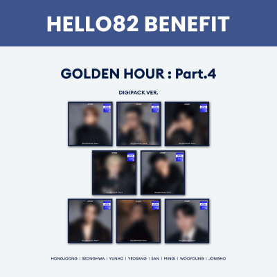 [Pre Order] ATEEZ - Golden Hour : Part 4 - hello82 Europe Pop-Up Exclusive - Digipack - San