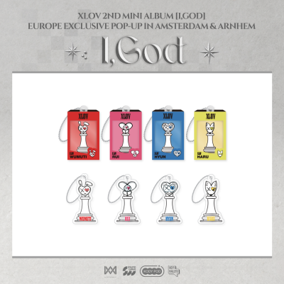 Foto van XLOV - [2026 XLOV [I,GOD] EUROPE EXCLUSIVE POP-UP MD] ACRYLIC KEY RING (RANDOM GACHA)