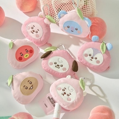 Picture of [Pre Order] BTS - BT21 - Peach Holic - Face Pouch Keyring