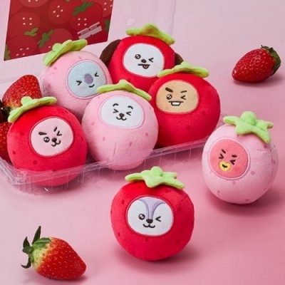 Foto van BTS - BT21 - Strawberry Party Stress Ball Plush - RJ